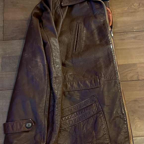 Vintage Vintage lovely leather jacket Worn but excellent look and feel! - Picture 7 of 8